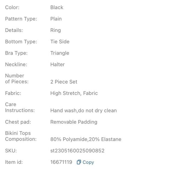 Blue Silver 2 Piece Adjustable String Bikini M L - Picture 6 of 6